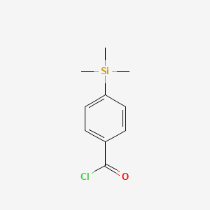 molecular formula C10H13ClOSi B14699583 4-(Trimethylsilyl)benzoyl chloride CAS No. 17888-55-0