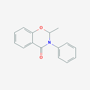 molecular formula C15H13NO2 B14699599 2,3-Dihydro-2-methyl-3-phenyl-4H-1,3-benzoxazin-4-one CAS No. 20978-95-4