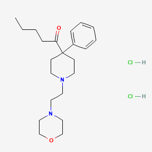 1-Pentanone, 1-(1-(2-morpholinoethyl)-4-phenyl-4-piperidyl)-, dihydrochloride