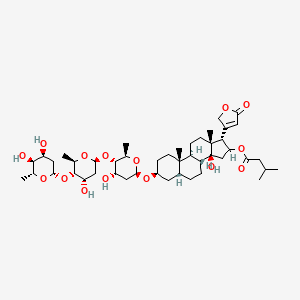 molecular formula C46H72O15 B14699620 16-Isovalerylgitoxin CAS No. 26184-94-1