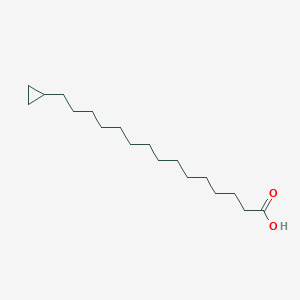molecular formula C18H34O2 B14699645 15-Cyclopropylpentadecanoic acid CAS No. 25666-42-6