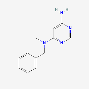 molecular formula C12H14N4 B1469965 N4-benzyl-N4-methylpyrimidine-4,6-diamine CAS No. 1491504-36-9