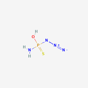 molecular formula H3N4OPS B14699690 Phosphoramidazidothioic O-acid CAS No. 25757-07-7