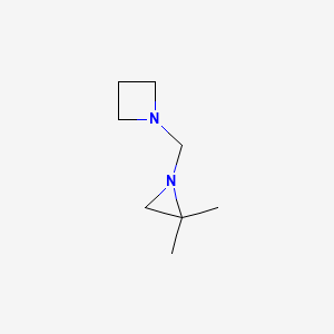 1-((2,2-Dimethyl-1-aziridinyl)methyl)azetidine