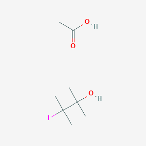 Acetic acid;3-iodo-2,3-dimethylbutan-2-ol