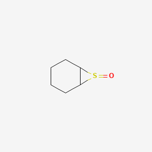 molecular formula C6H10OS B14699709 7lambda~4~-Thiabicyclo[4.1.0]heptan-7-one CAS No. 21386-28-7