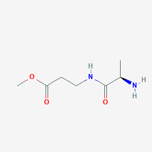 molecular formula C7H14N2O3 B1469971 R-3-(2-Aminopropionylamino)propionic acid methyl ester CAS No. 1292758-47-4