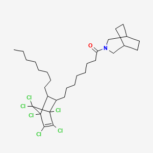 1-(3-Azabicyclo[3.2.2]non-3-yl)-8-(1,4,5,6,7,7-hexachloro-3-octylbicyclo[2.2.1]hept-5-en-2-yl)octan-1-one