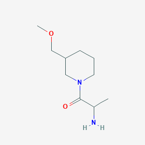 molecular formula C10H20N2O2 B1469975 2-Amino-1-[3-(methoxymethyl)piperidin-1-yl]propan-1-one CAS No. 1696630-31-5