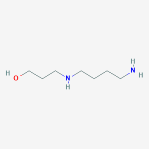 molecular formula C7H18N2O B14699751 1-Propanol, 3-[(4-aminobutyl)amino]- CAS No. 23545-31-5