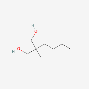 molecular formula C9H20O2 B14699794 1,3-Propanediol, 2-isopentyl-2-methyl- CAS No. 25462-50-4