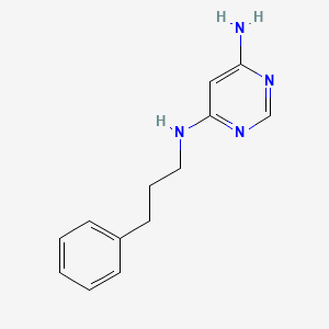 molecular formula C13H16N4 B1469980 N4-(3-phenylpropyl)pyrimidine-4,6-diamine CAS No. 113431-56-4