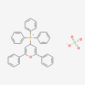 (2,6-Diphenyl-4H-pyran-4-yl)(triphenyl)phosphanium perchlorate