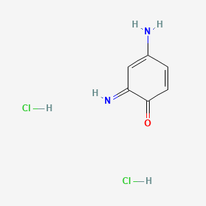 molecular formula C6H8Cl2N2O B14699858 2-Amino-1,4-benzoquinone imine dihydrochloride CAS No. 20513-21-7