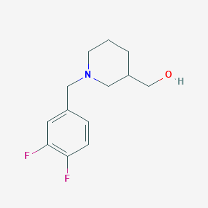 molecular formula C13H17F2NO B1469987 {1-[(3,4-Difluorophenyl)methyl]piperidin-3-yl}methanol CAS No. 1551898-79-3