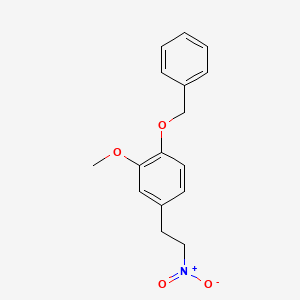 Benzene, 2-methoxy-4-(2-nitroethyl)-1-(phenylmethoxy)-