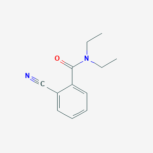 molecular formula C12H14N2O B14699886 2-Cyano-N,N-diethylbenzamide CAS No. 26487-09-2