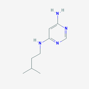 molecular formula C9H16N4 B1469989 N4-isopentylpyrimidine-4,6-diamine CAS No. 99182-27-1