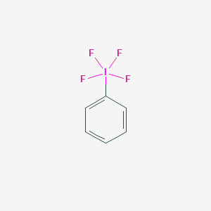 molecular formula C6H5F4I B14699898 Tetrafluoro(phenyl)-lambda~5~-iodane CAS No. 22121-26-2