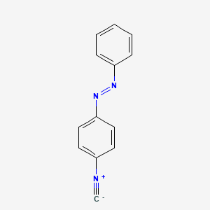 molecular formula C13H9N3 B14699904 p-(Phenylazo)phenyl isocyanide CAS No. 22287-69-0