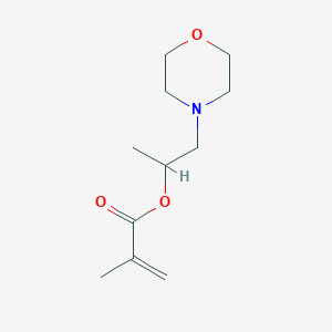 molecular formula C11H19NO3 B14699911 1-(Morpholin-4-yl)propan-2-yl 2-methylprop-2-enoate CAS No. 20602-99-7