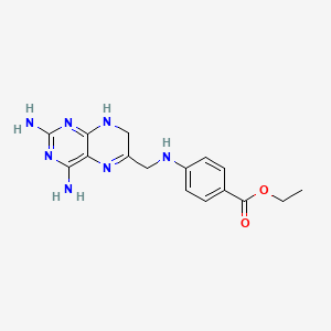 Ethyl 4-[(2,4-diamino-7,8-dihydropteridin-6-yl)methylamino]benzoate