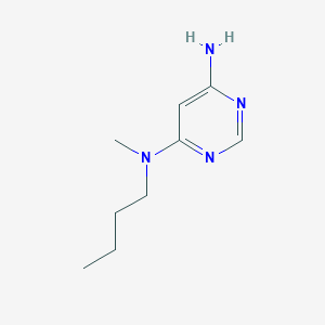 molecular formula C9H16N4 B1470000 N4-butyl-N4-methylpyrimidine-4,6-diamine CAS No. 1491186-14-1