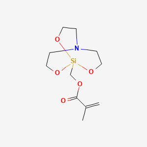 2,8,9-Trioxa-5-aza-1-silabicyclo(3.3.3)undecane, 1-(hydroxymethyl)-, methacrylate