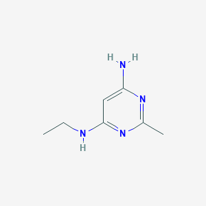 molecular formula C7H12N4 B1470001 N4-ethyl-2-methylpyrimidine-4,6-diamine CAS No. 101011-95-4