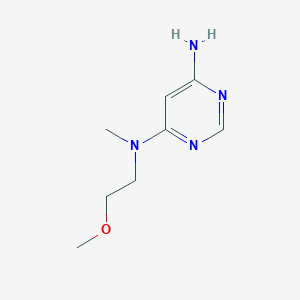 molecular formula C8H14N4O B1470003 N4-(2-methoxyethyl)-N4-methylpyrimidine-4,6-diamine CAS No. 1466941-31-0
