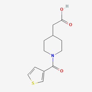 2-[1-(Thiophene-3-carbonyl)piperidin-4-yl]acetic acid