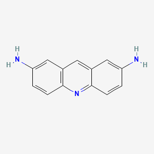 molecular formula C13H11N3 B14700049 2,7-Acridinediamine CAS No. 23043-63-2