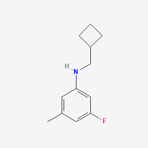 molecular formula C12H16FN B1470005 N-(Cyclobutylmethyl)-3-fluoro-5-methylaniline CAS No. 1526578-89-1