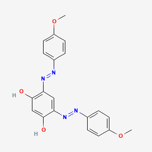 3-Hydroxy-4-[(E)-(4-methoxyphenyl)diazenyl]-6-[2-(4-methoxyphenyl)hydrazinylidene]cyclohexa-2,4-dien-1-one