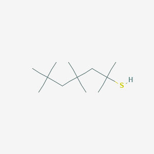 molecular formula C12H26S B14700073 2,4,4,6,6-Pentamethylheptane-2-thiol CAS No. 23511-76-4