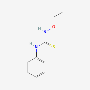 molecular formula C9H12N2OS B14700112 1-Ethoxy-3-phenylthiourea CAS No. 23957-06-4