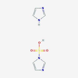 molecular formula C6H8N4O3S B14700128 1H-imidazole;imidazole-1-sulfonic acid CAS No. 21108-93-0