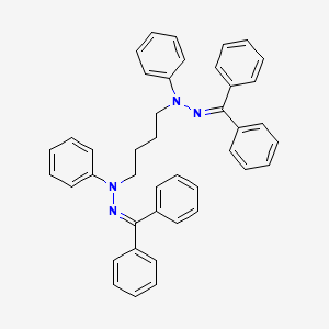 molecular formula C42H38N4 B14700137 1,1'-Butane-1,4-diylbis[2-(diphenylmethylidene)-1-phenylhydrazine] CAS No. 21123-36-4