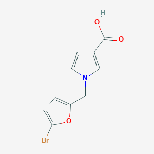B1470014 1-[(5-bromofuran-2-yl)methyl]-1H-pyrrole-3-carboxylic acid CAS No. 1503119-57-0