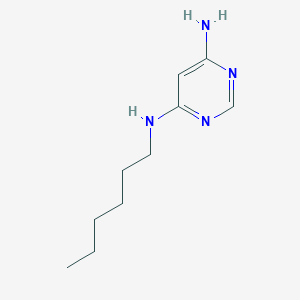 B1470020 N4-hexylpyrimidine-4,6-diamine CAS No. 99977-44-3