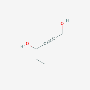 molecular formula C6H10O2 B14700205 2-Hexyne-1,4-diol CAS No. 14092-35-4