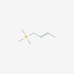 molecular formula C7H16Si B14700219 Silane, 2-butenyltrimethyl- CAS No. 18292-28-9