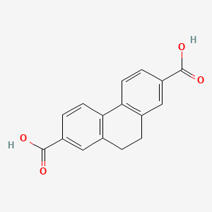 molecular formula C16H12O4 B14700231 9,10-Dihydrophenanthrene-2,7-dicarboxylic acid CAS No. 25401-08-5