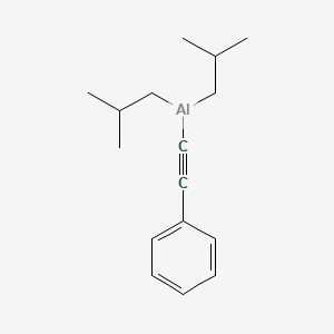 molecular formula C16H23Al B14700234 Bis(2-methylpropyl)(phenylethynyl)alumane CAS No. 26076-80-2