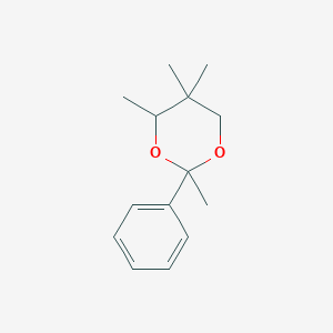 molecular formula C14H20O2 B14700244 2,4,5,5-Tetramethyl-2-phenyl-1,3-dioxane CAS No. 24571-27-5