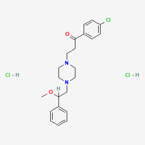 4'-Chloro-3-(4-(beta-methoxyphenethyl)-1-piperazinyl)propiophenone dihydrochloride