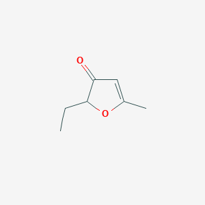 molecular formula C7H10O2 B14700277 2-Ethyl-5-methylfuran-3(2H)-one CAS No. 23120-65-2