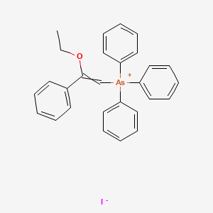 (2-Ethoxy-2-phenylethenyl)(triphenyl)arsanium iodide