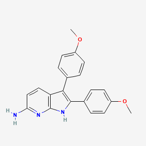 2,3-Bis(4-methoxyphenyl)-1H-pyrrolo[2,3-B]pyridin-6-amine