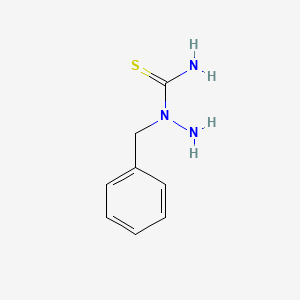 molecular formula C8H11N3S B14700313 Hydrazinecarbothioamide, 1-(phenylmethyl)- CAS No. 21198-19-6